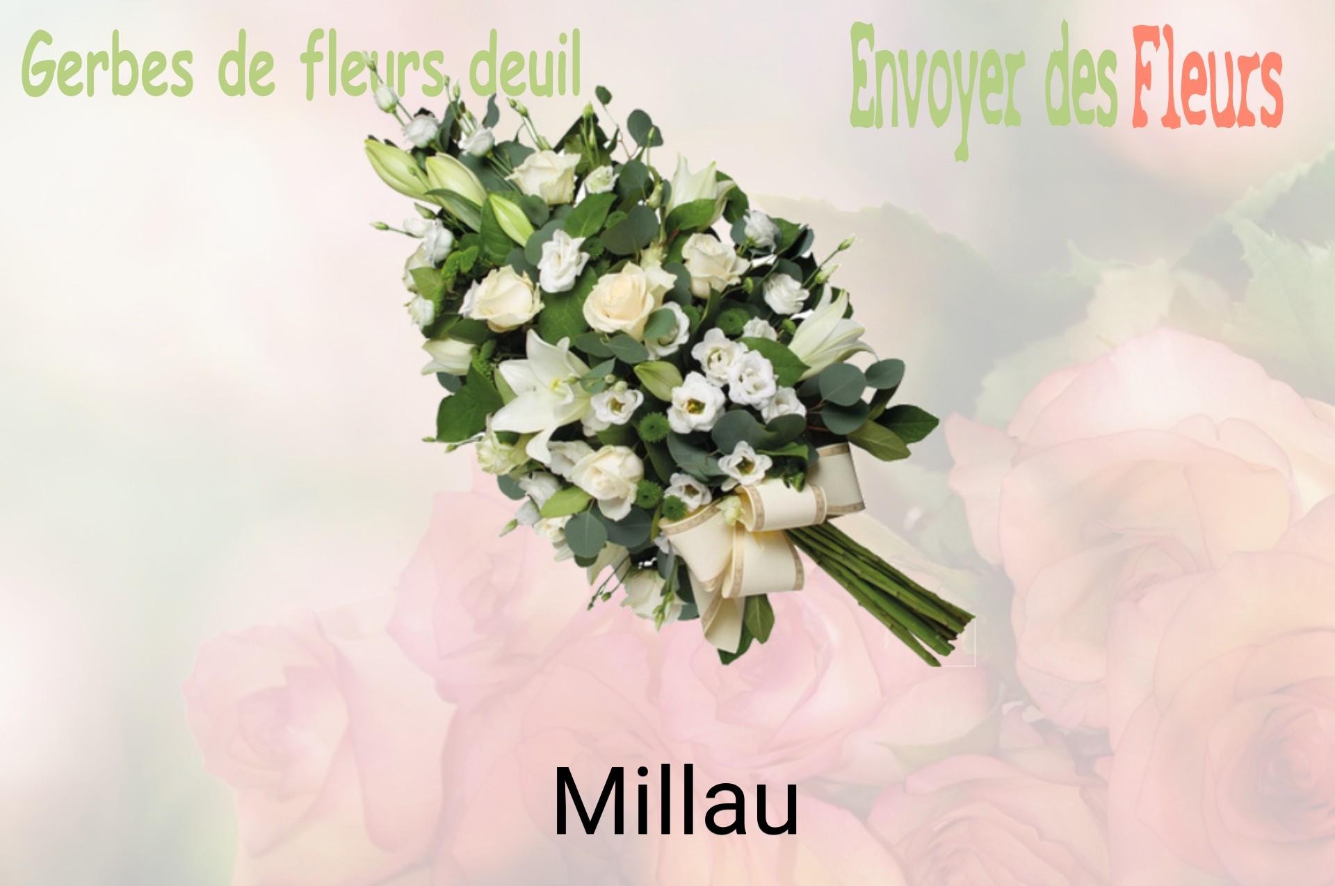 Gerbe de fleurs de deuil livrée à Millau